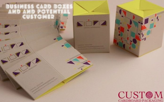 Business Card boxes and and Potential customer business card boxes to attract the investors